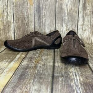 Clarks Privo Tequini Slip-on Brown Leather Gorpcore Outdoor Loafer Womens Sz 6.5